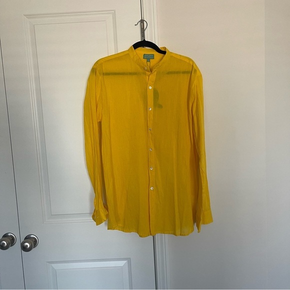 Antica Sartoria By Giacomo Cinque Button Front Tunic Blouse - Picture 2 of 6